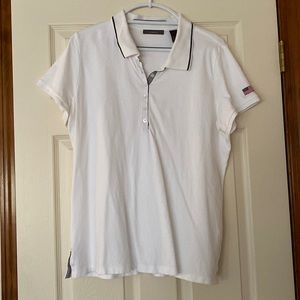 Liz Claiborne White button Top 1X